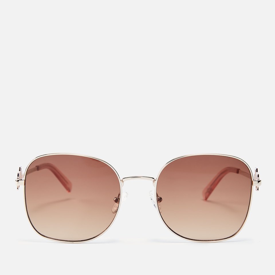 Le Specs Metamorphosis Metal Round-Frame Sunglasses