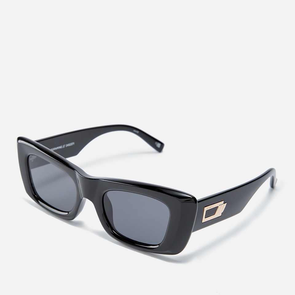 Le Specs Dopamine Acetate Rectangular-Frame Sunglasses