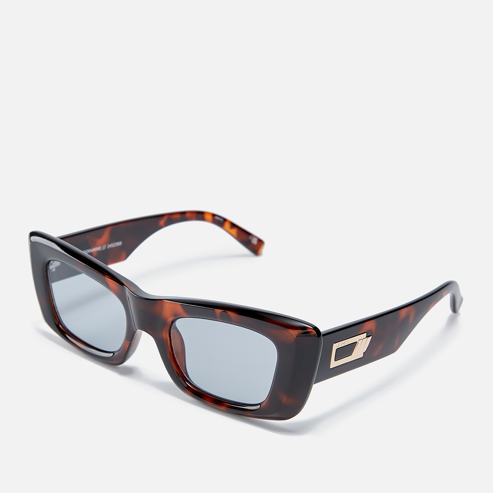 Le Specs Dopamine Acetate Rectangular-Frame Sunglasses