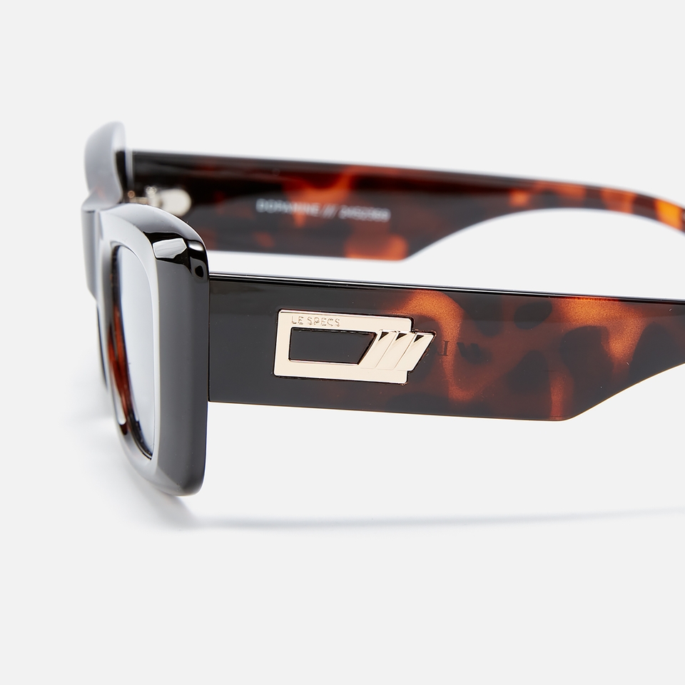 Le Specs Dopamine Acetate Rectangular-Frame Sunglasses