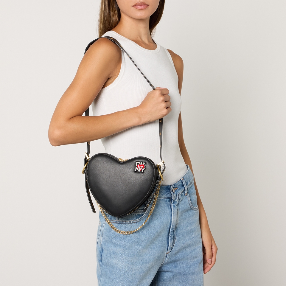 DKNY Heart of NY Faux Leather Shoulder Bag