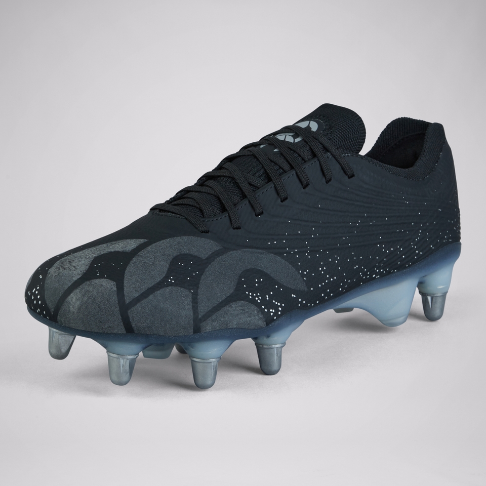 ADULT UNISEX STAMPEDE GROUNDBREAK ELITE SOFT GROUND BOOTS BLACK/SILVER