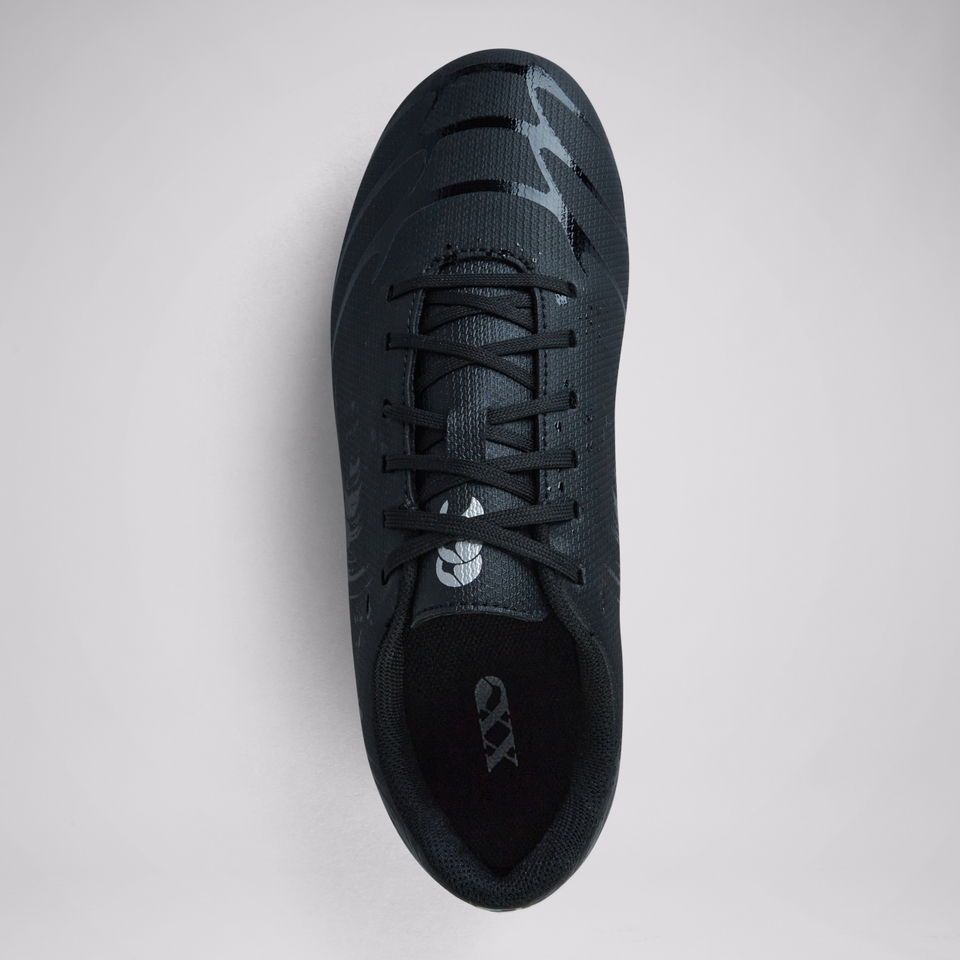 JUNIOR UNISEX PHOENIX GENESIS TEAM FIRM GROUND BOOTS BLACK/SILVER