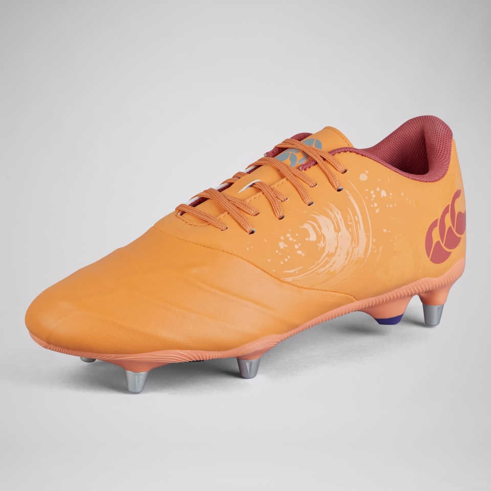ADULT UNISEX PHOENIX GENESIS TEAM SOFT GROUND BOOTS ORANGE/YELLOW