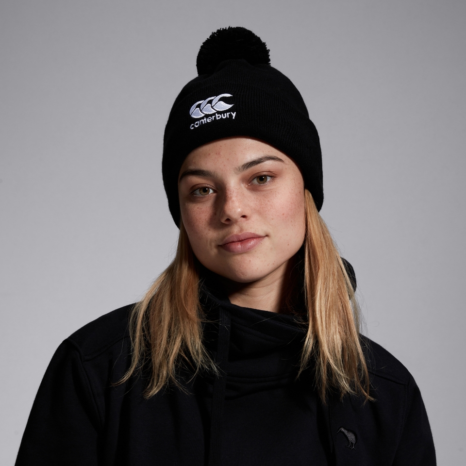 CANTERBURY CCC BOBBLE HAT BLACK