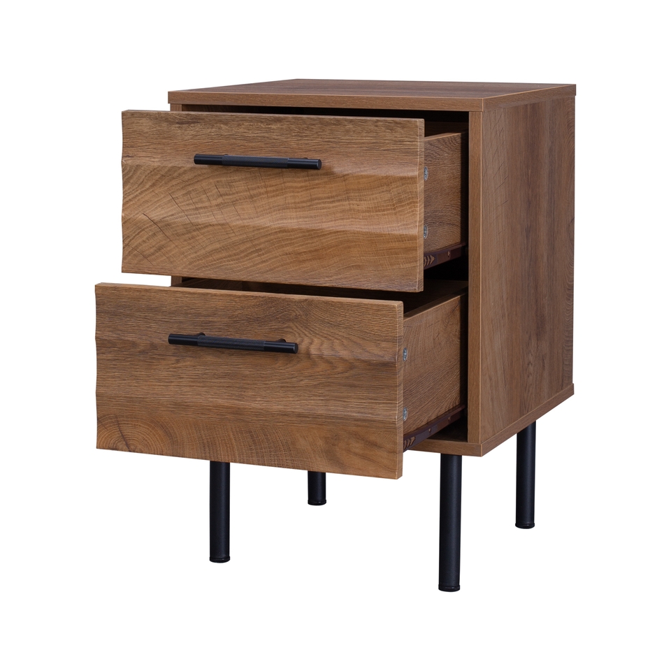 Toronto 2 Drawer Bedside Table - Image 3