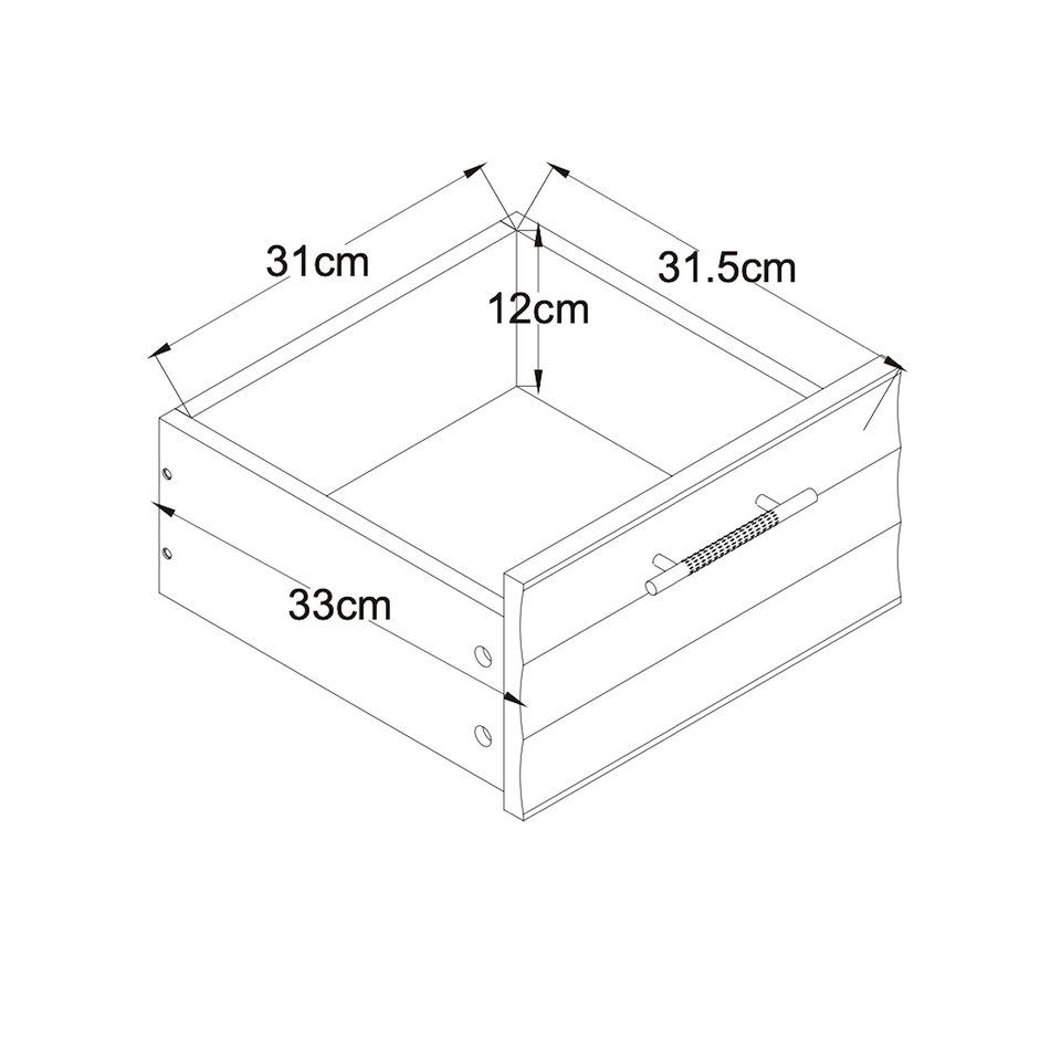 Toronto 2 Drawer Bedside Table - Image 10