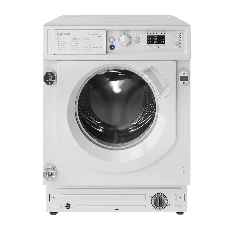 Indesit BIWMIL91485UK Integrated 9kg Washing Machine with 1400 rpm - White