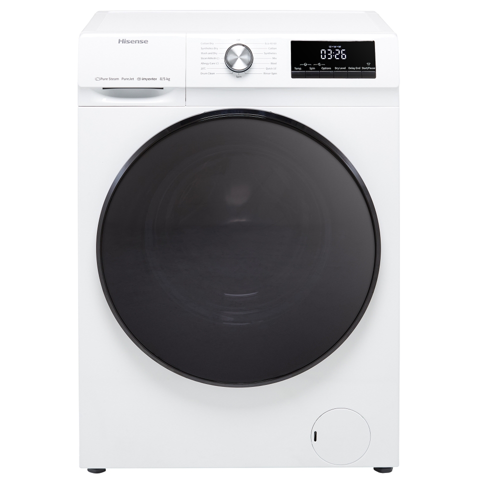 Hisense 3 Series WDQA8014EVJM 8Kg / 5Kg Washer Dryer with 1400 rpm - White