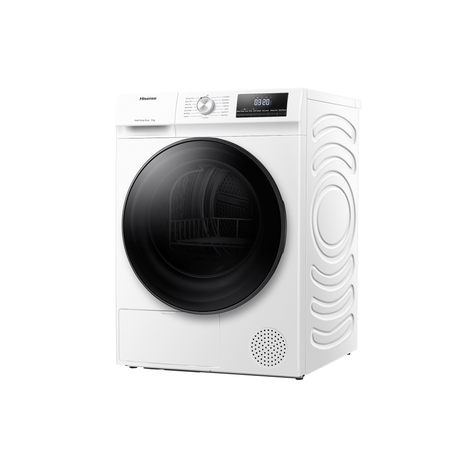 Hisense 3 Series DHQA902U 9Kg Heat Pump Tumble Dryer - White