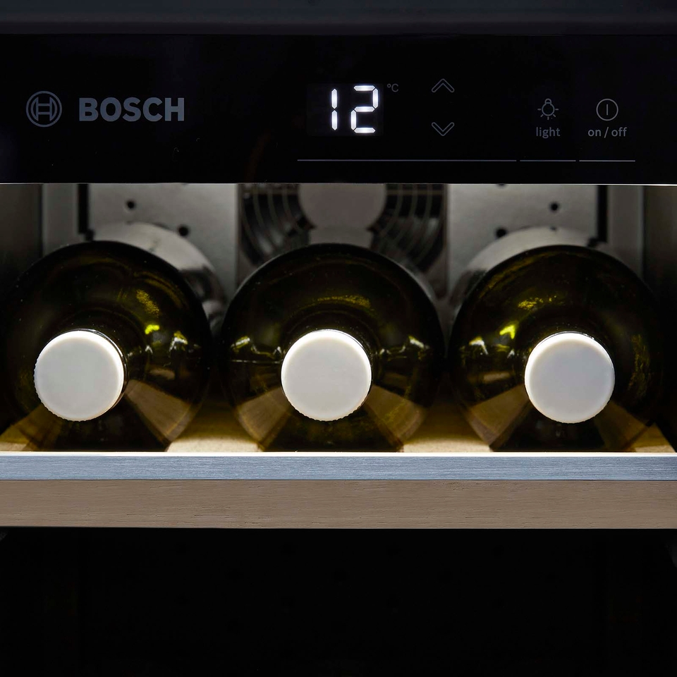 Bosch KUW20VHF0G Built In Wine Cooler Black Homebase