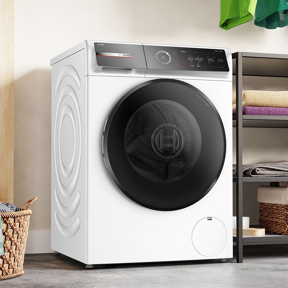 Bosch Series 8 i-Dos™ WGB256A1GB 10kg Washing Machine with 1400 rpm - White