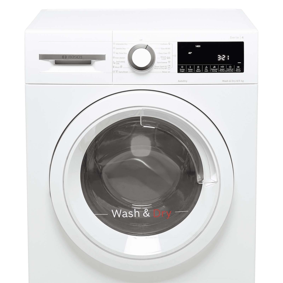 Bosch Series 4 WNA134U8GB 8Kg / 5Kg Washer Dryer with 1400 rpm - White