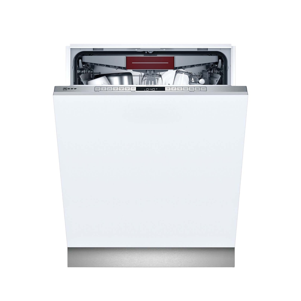 NEFF N50 S155HVX15G Fully Integrated Full Size Dishwasher - Stainless Steel Control Panel