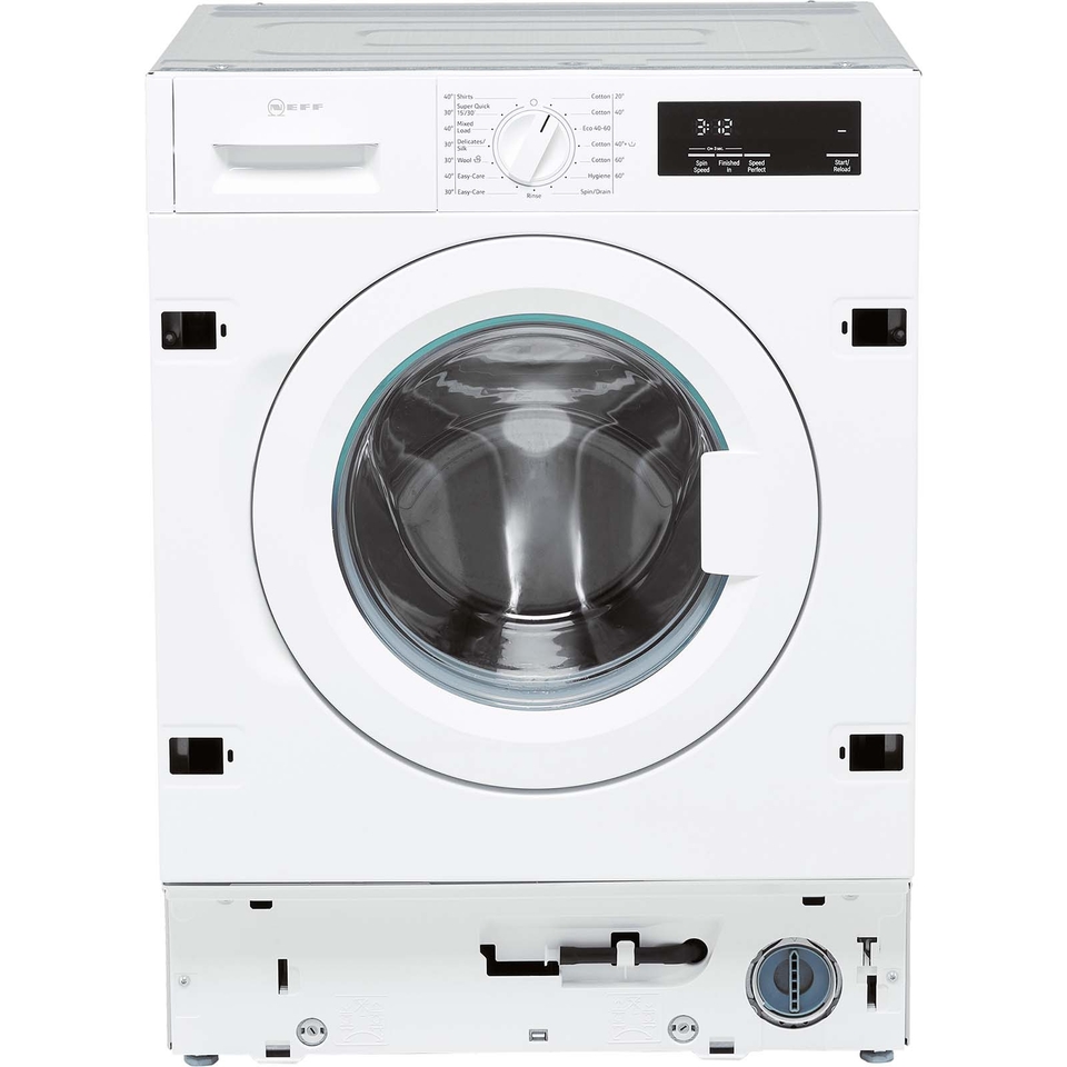 NEFF N50 W543BX2GB Integrated 8kg Washing Machine with 1400 rpm - White