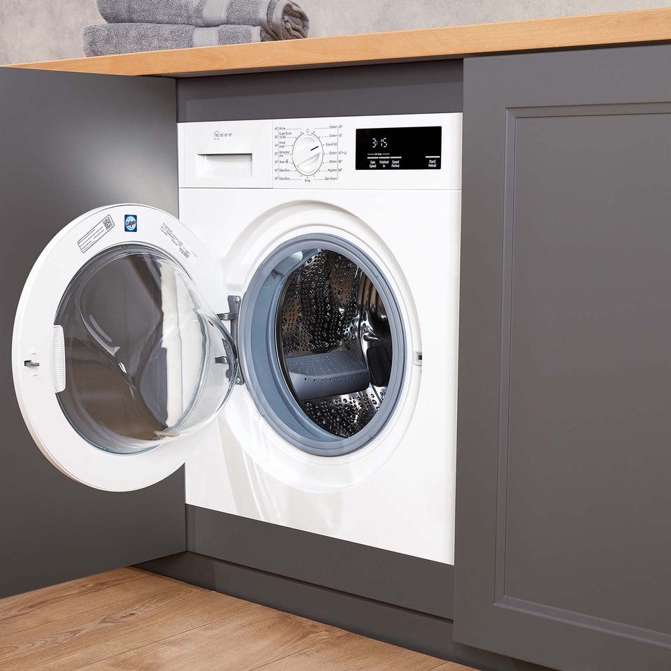 NEFF N50 W543BX2GB Integrated 8kg Washing Machine with 1400 rpm - White