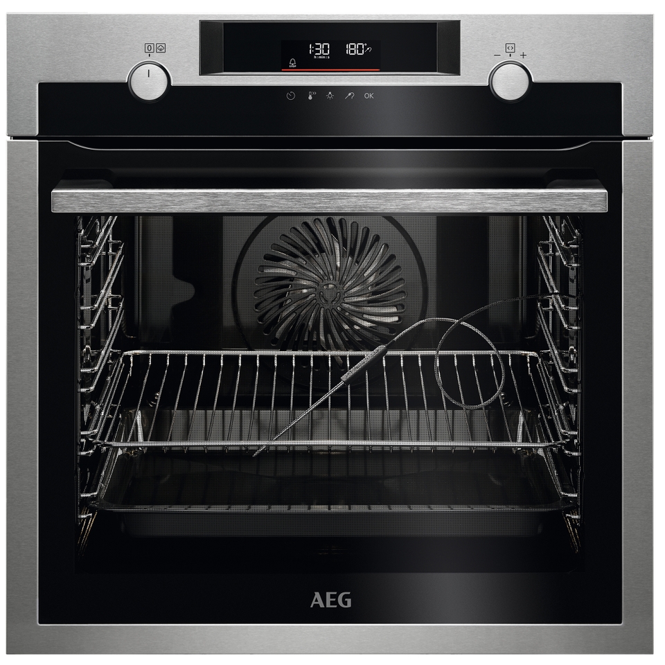 AEG Steambake BPE556060M Built In Electric Single Oven - Stainless Steel