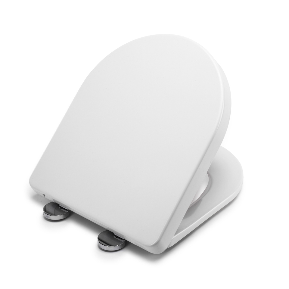 Croydex Eyre FlexiFix DShaped Toilet Seat White Homebase
