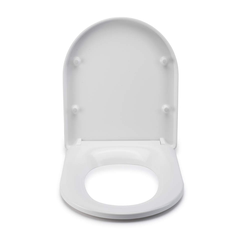 Croydex Eyre FlexiFix DShaped Toilet Seat White Homebase