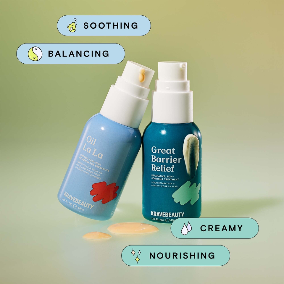 KraveBeauty Great Barrier Relief and Oil La La Bundle