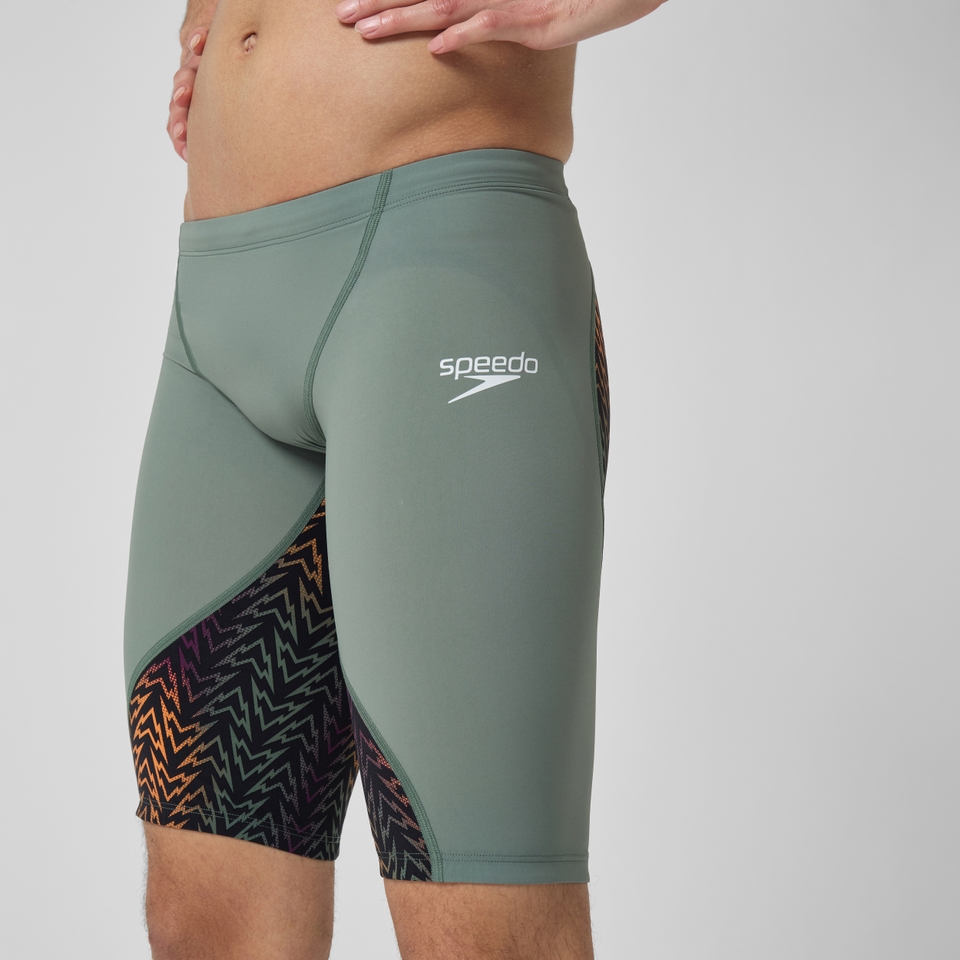 Herren Fastskin LZR Ignite Schwimmhose Grün/Schwarz