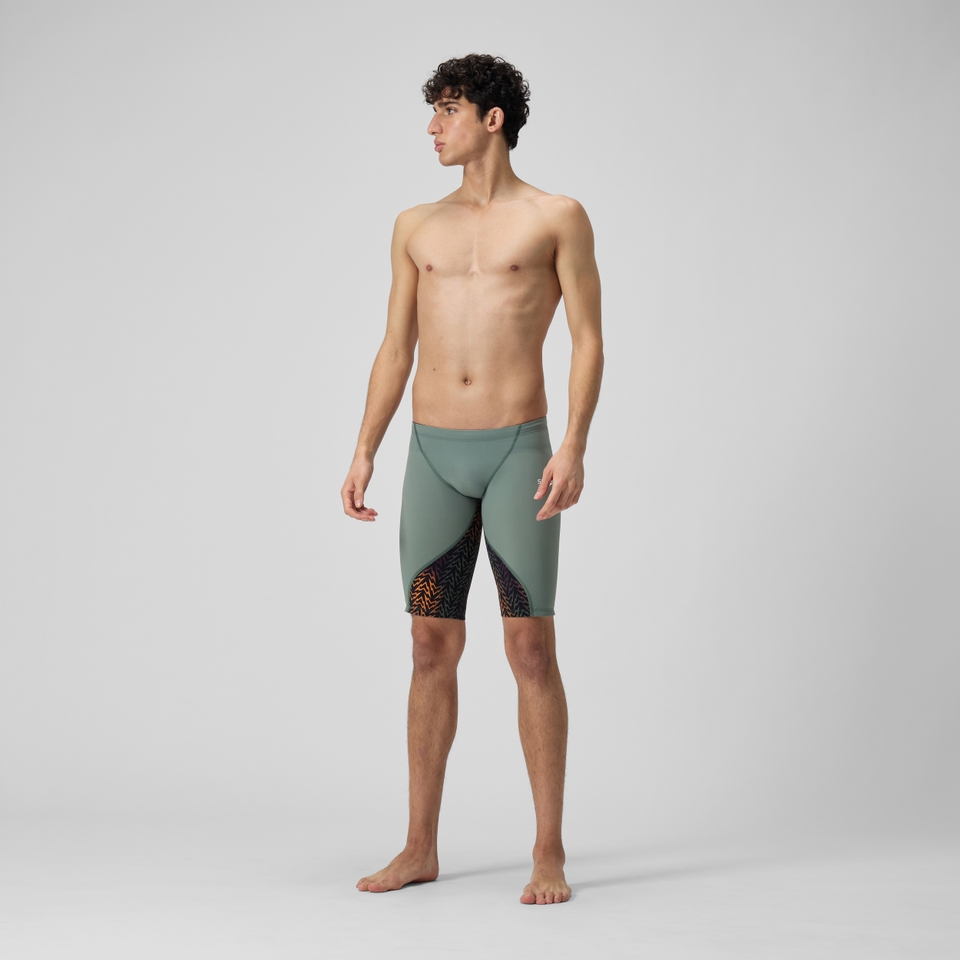 Herren Fastskin LZR Ignite Schwimmhose Grün/Schwarz