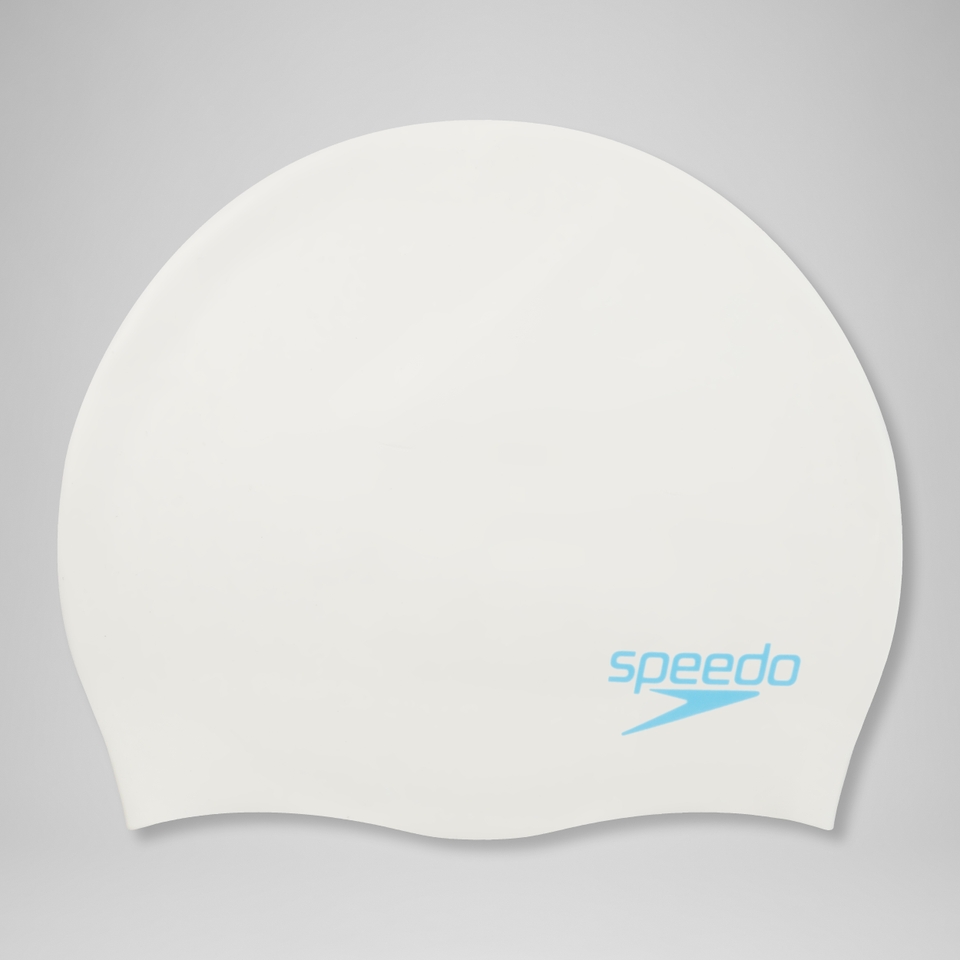 Plain Moulded Silicone Junior Cap White
