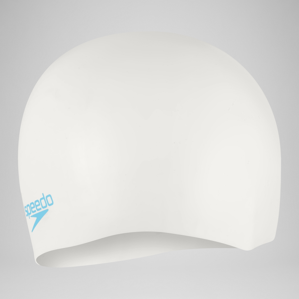 Plain Moulded Silicone Junior Cap White
