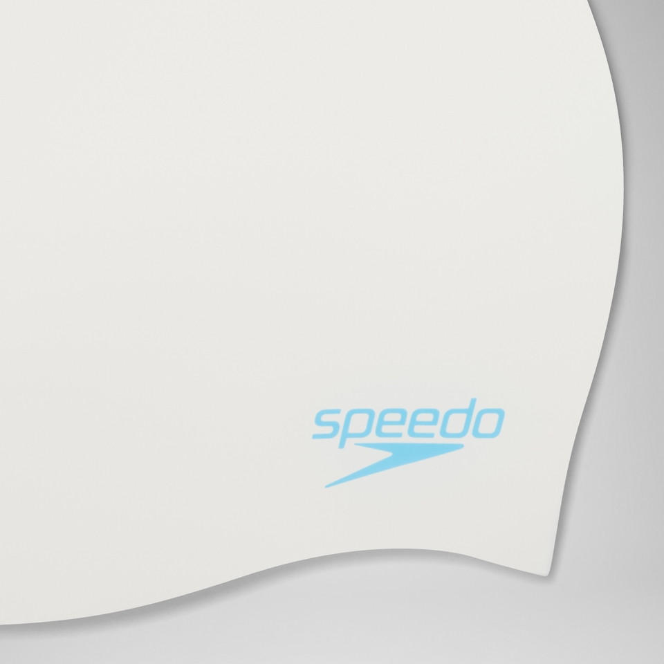 Plain Moulded Silicone Junior Cap White