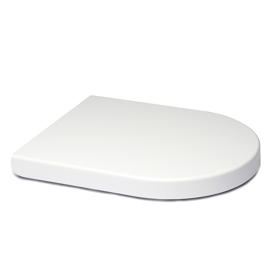 Aqualona Duroplast D Shape Toilet Seat White Homebase