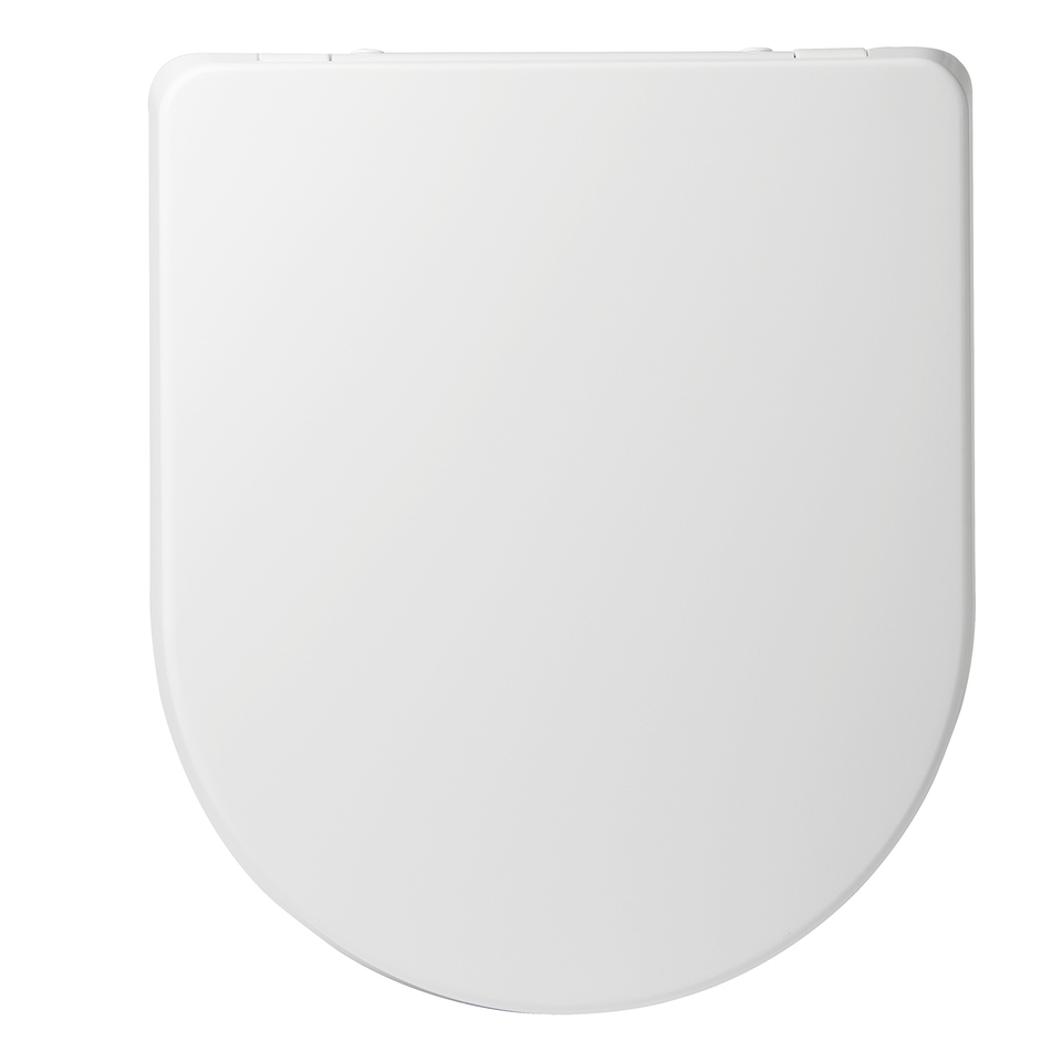Aqualona Duroplast D Shape Toilet Seat White Homebase