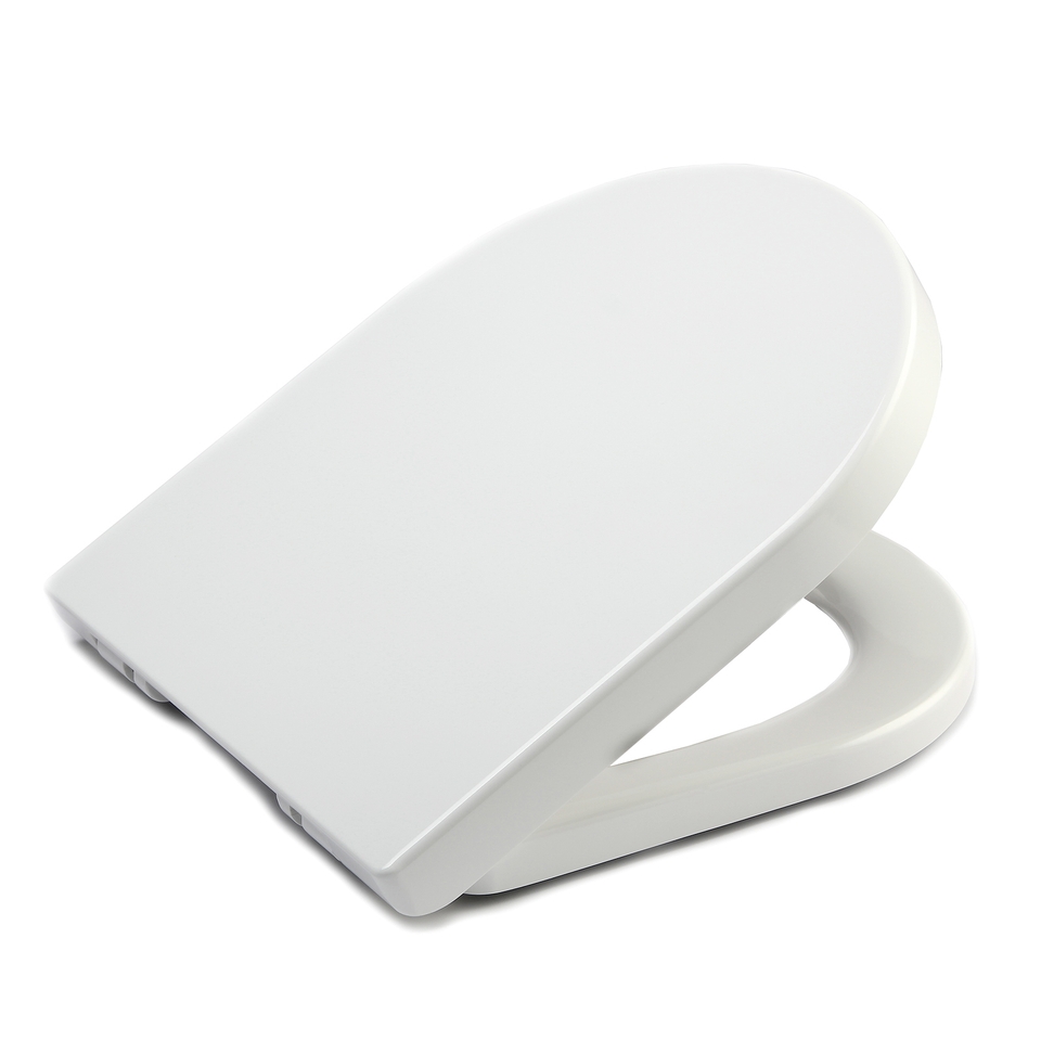 Aqualona Duroplast D Shape Toilet Seat - White