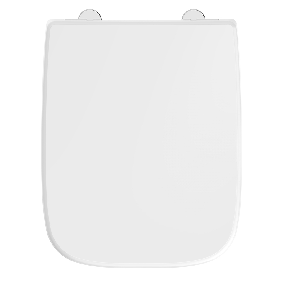 Aqualona Duroplast Square Toilet Seat White Homebase