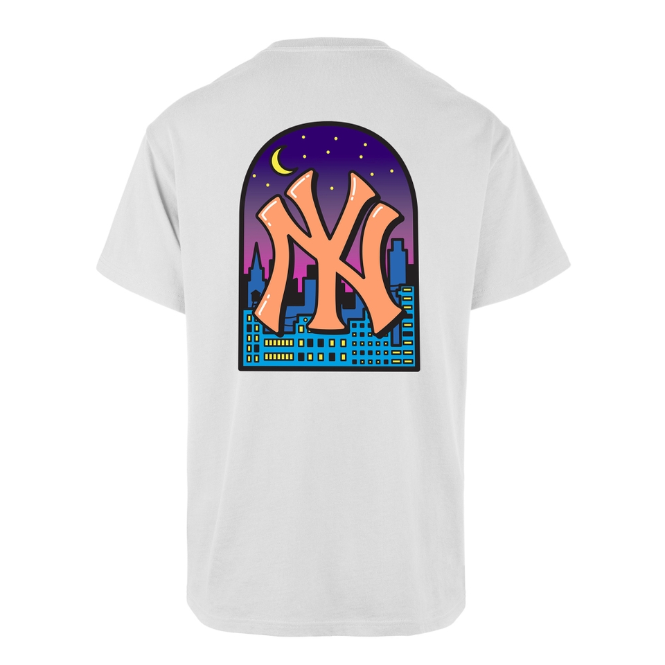 New York Yankees '47 Backer ECHO Tee - White Wash