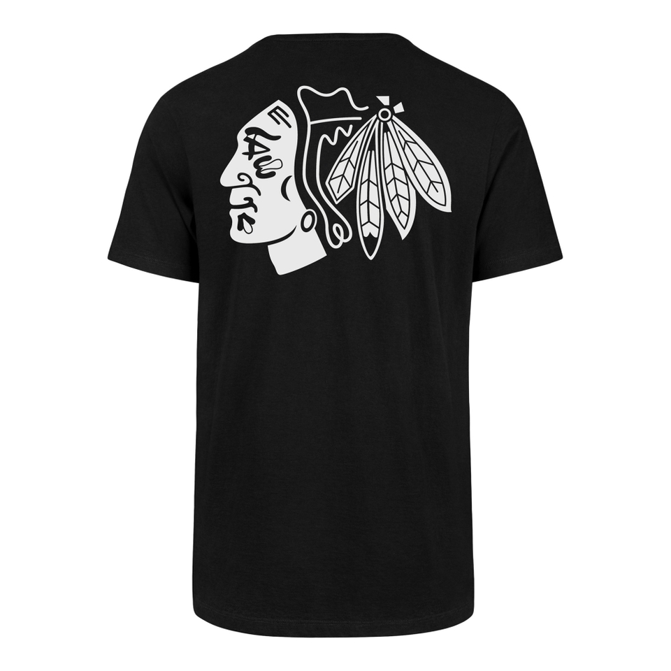 Chicago Blackhawks '47 Backer SPLITTER Tee - Jet Black