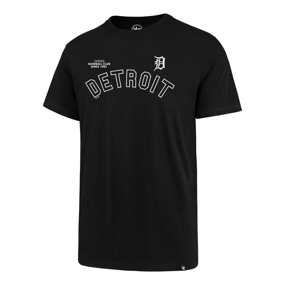 Detroit Tigers '47 Backer SPLITTER Tee - Jet Black