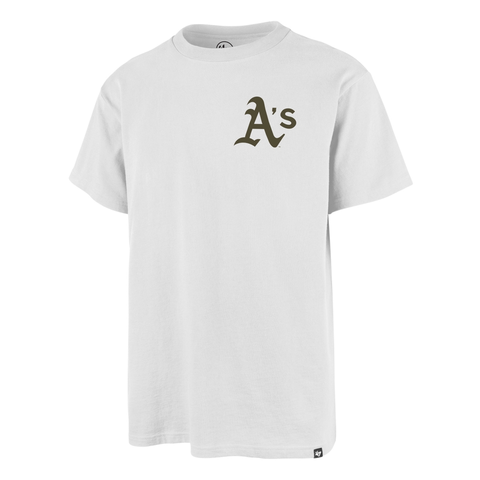 Oakland Athletics '47 World Series Backer ECHO Tee - White Wash