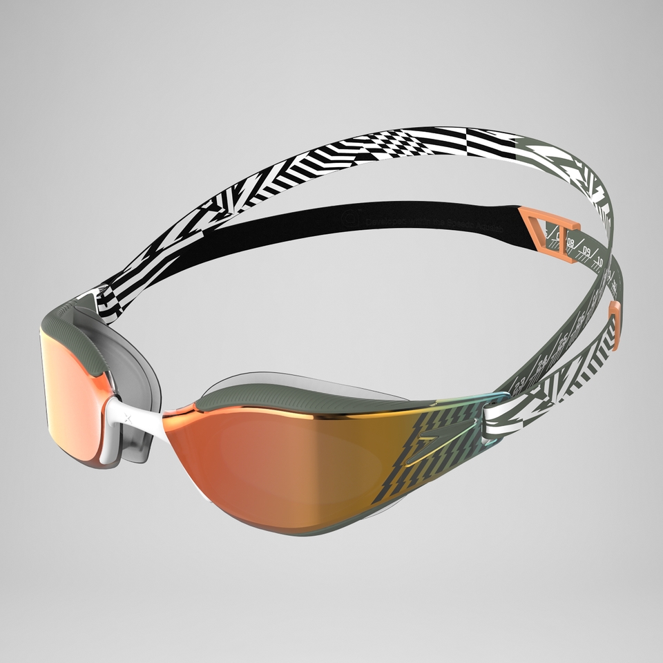 Fastskin Hyper Elite Mirror Goggles Green/Black/Orange
