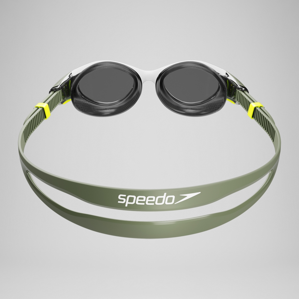 Damen Polarisierte Biofuse 2.0 Schwimmbrille Landgrün/Hypergelb/Weiß