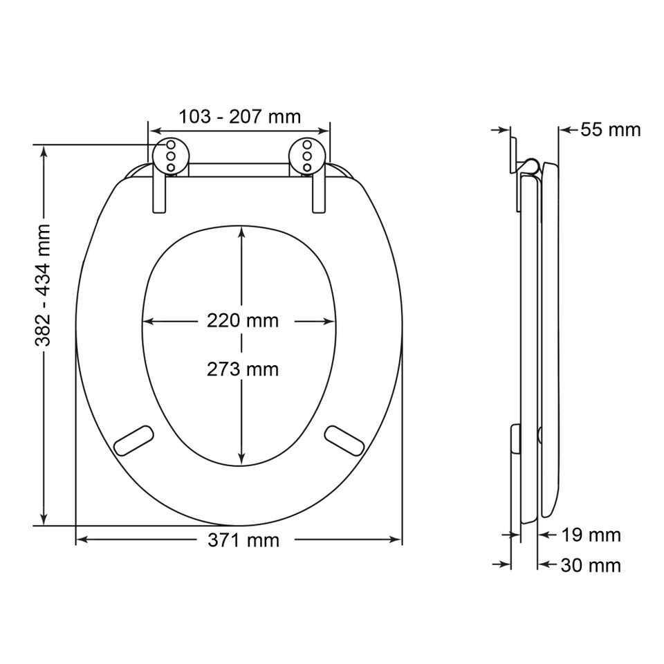 Bemis Montana Toilet Seat White Homebase