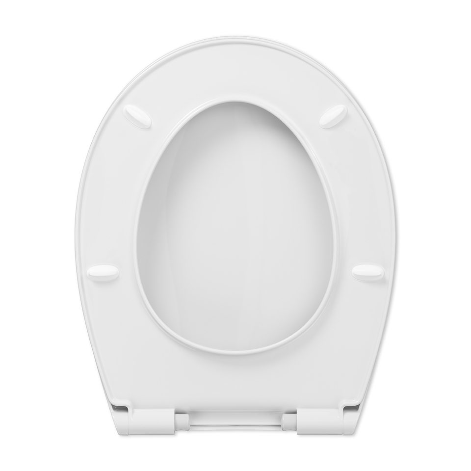 Cedo Plastic Oval Soft Close Toilet Seat White - White