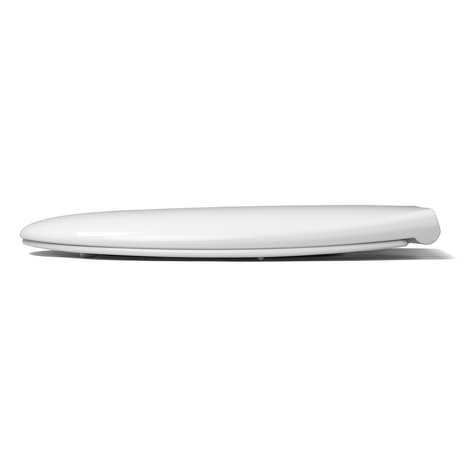 Cedo Plastic Oval Soft Close Toilet Seat White White Homebase