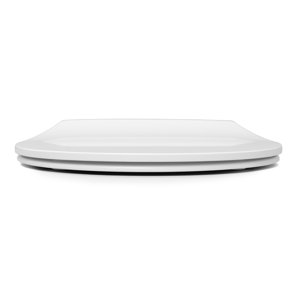 Cedo Plastic Slim Oval Soft Close Toilet Seat White Homebase