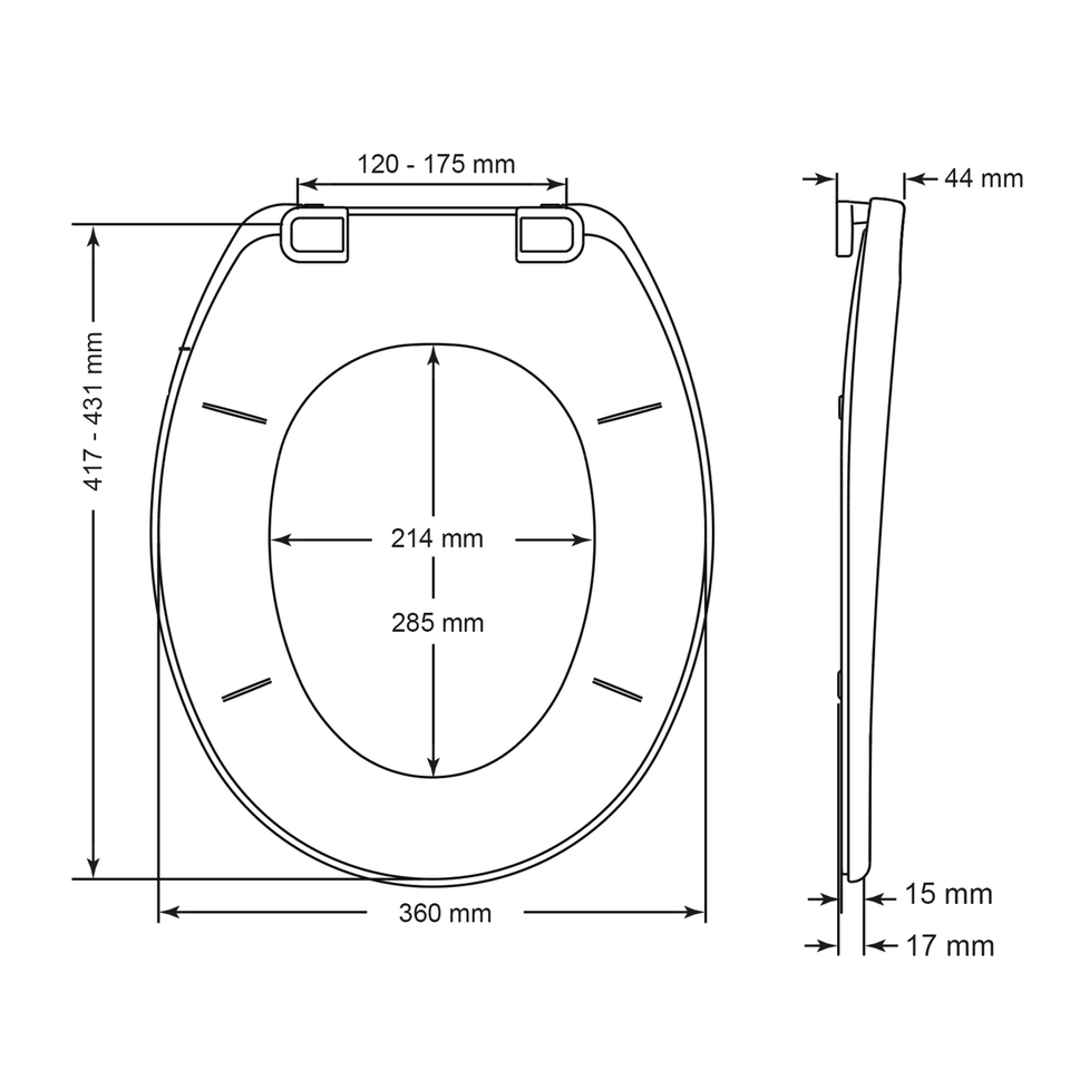 Bemis Ashford Toilet Seat White Homebase