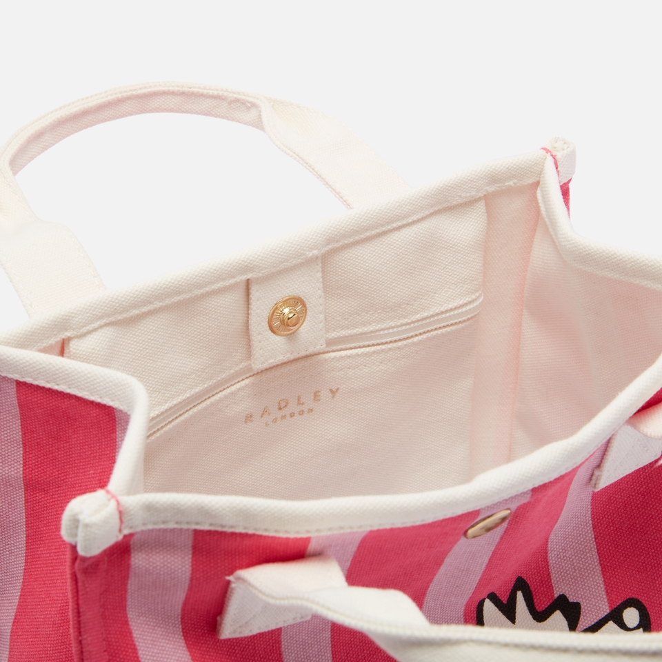 Radley Magic Carousel Striped Small Grab Canvas Bag