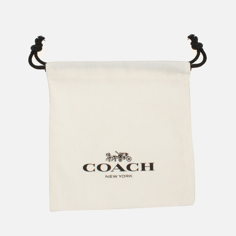 Coach Puffy C Gold-Tone Pendant Necklace