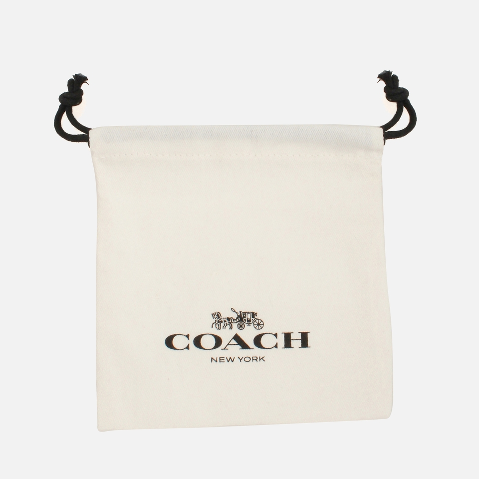 Coach Gold-Tone and Crystal Stud Earrings
