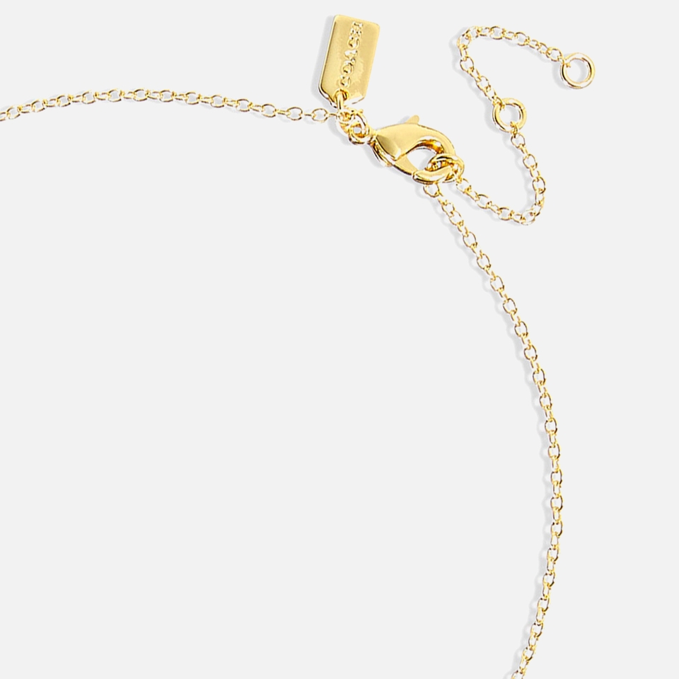 Coach Cherry Embellished Gold-Tone Necklace