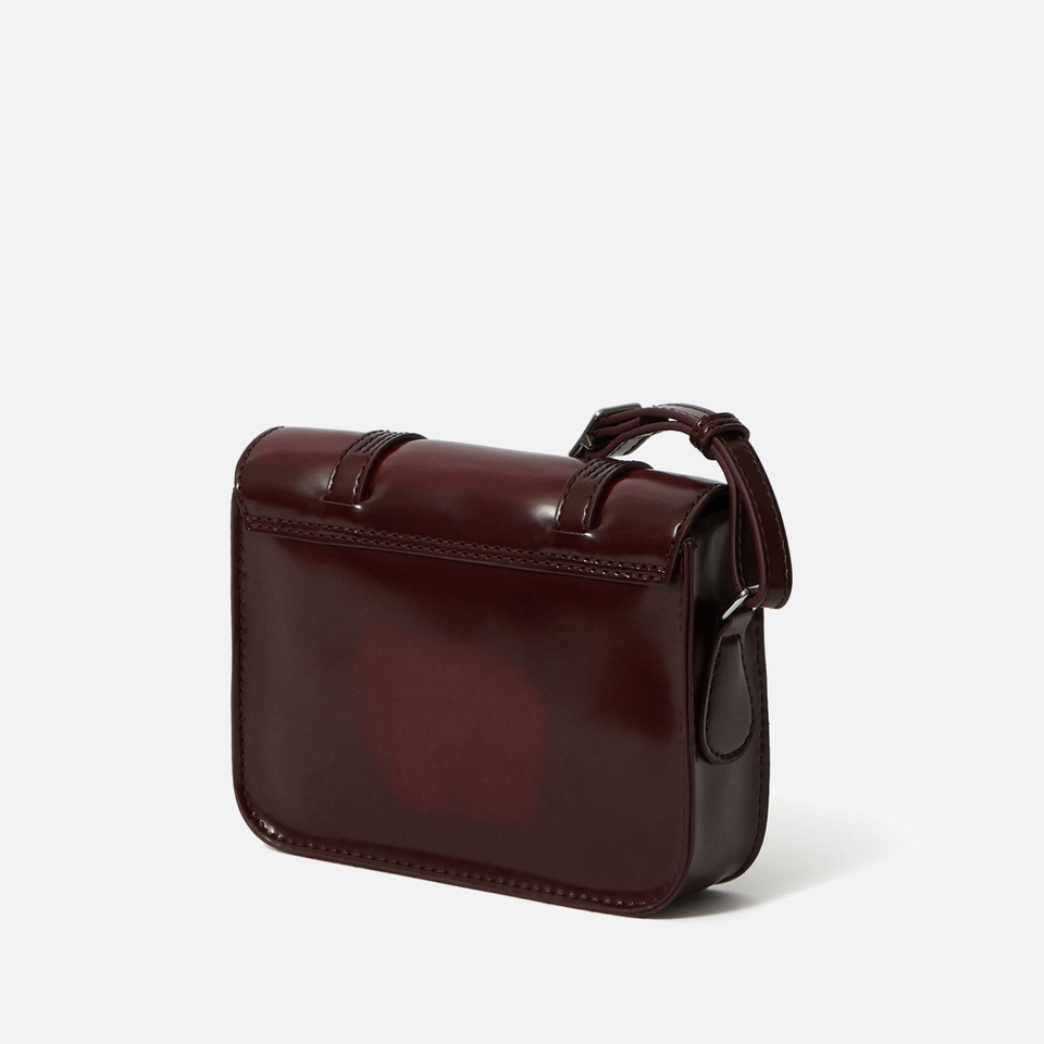 Dr. Martens Women s 7 Oxford Rub Off Satchel Cherry Vegan