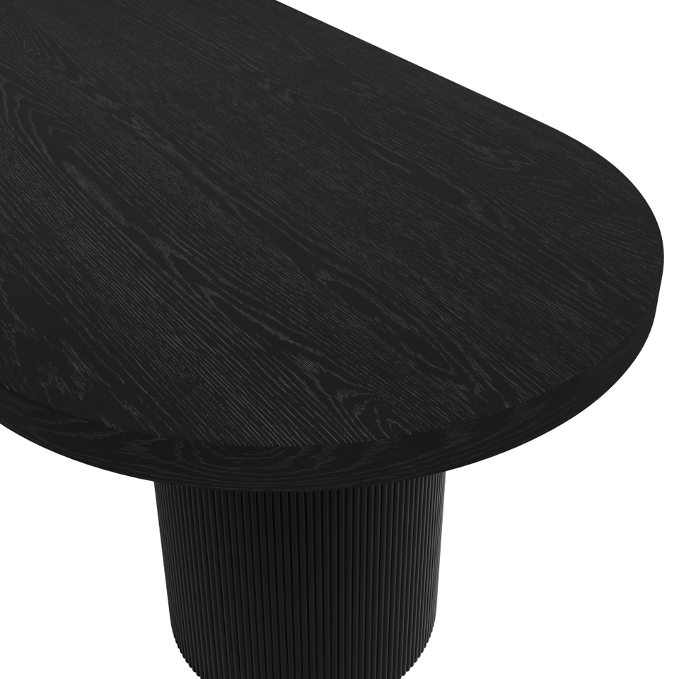 Rina 6 Seater Dining Table - Black